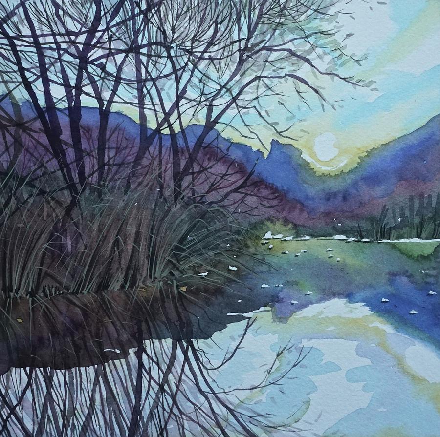 Triunfo Creek - Winter Painting