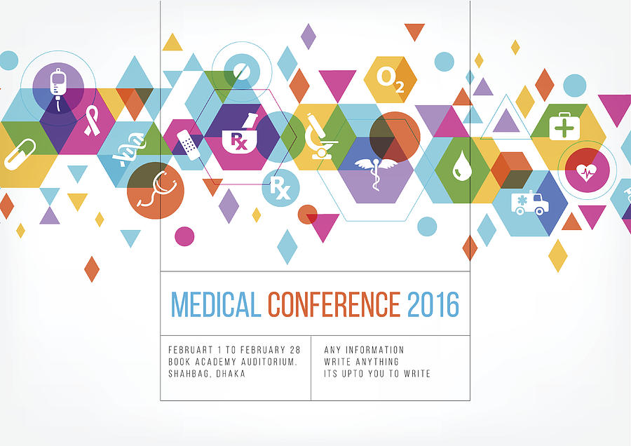 Medical event poster design Drawing by Exdez