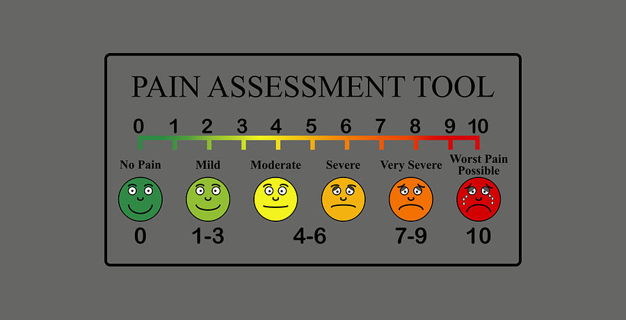 Medical Pain Assessment Tool Chart Magnet Painting by Isabel Walker ...