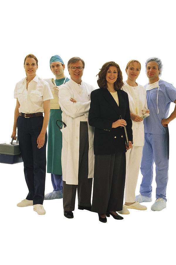 Medical professionals posing Photograph by Comstock