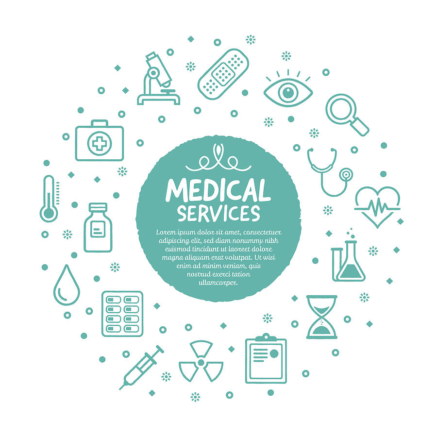 Medical Services Poster Drawing by Ilyast