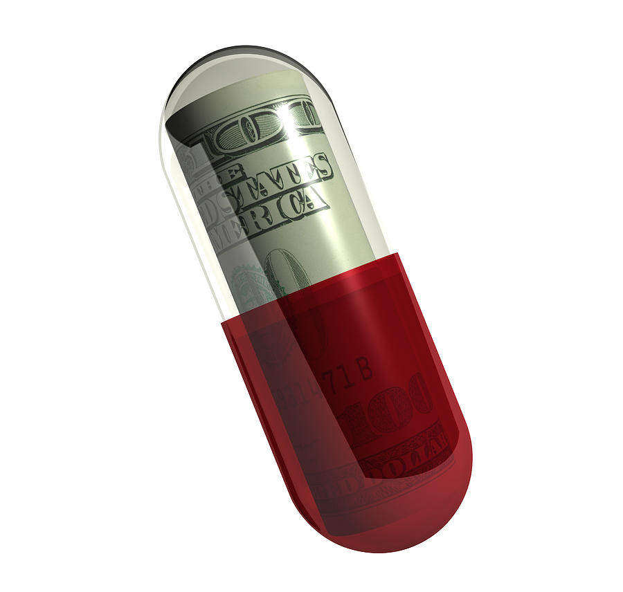 MediCash Capsule -Clipping Path XXL Photograph by Colecom