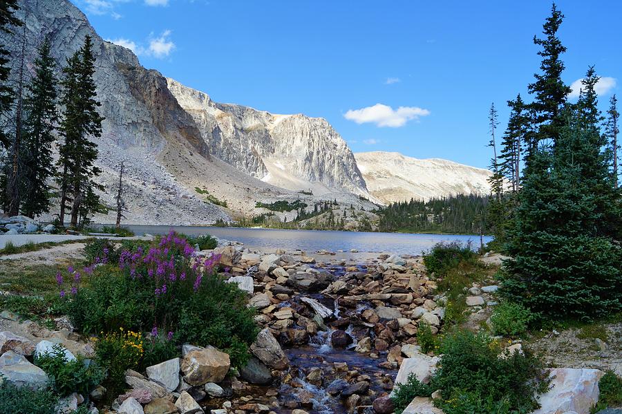 Medicine Bow Peak and Lake Mary Photograph by Jennifer Craft - Fine Art ...