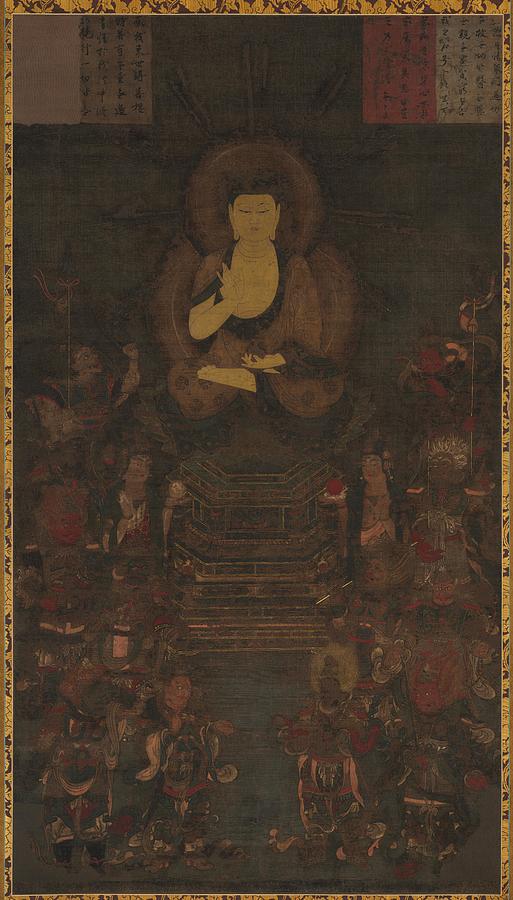 japanese buddha painting