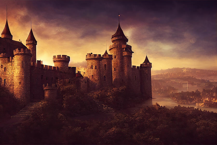 Medieval Castle #3 Digital Art by AJ Etheridge | Pixels