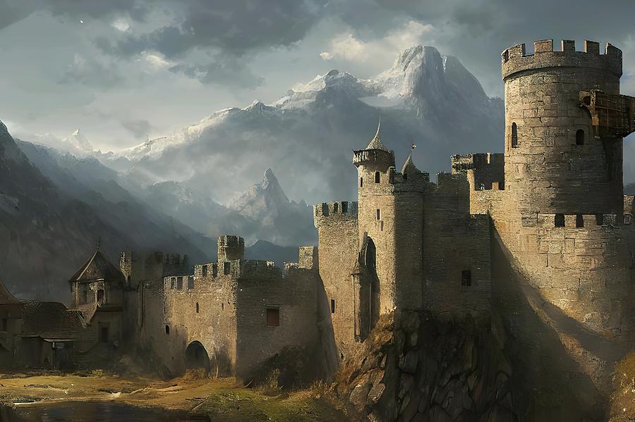 Medieval Castle Digital Art by Obsidian Art-X - Fine Art America