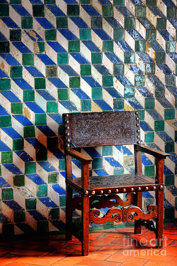 Medieval Chair at Sintra National Palace Photograph by Olivier Le Queinec