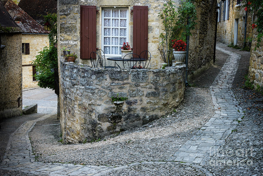 Medieval cobblestone alley in France Photograph by IPics Photography ...