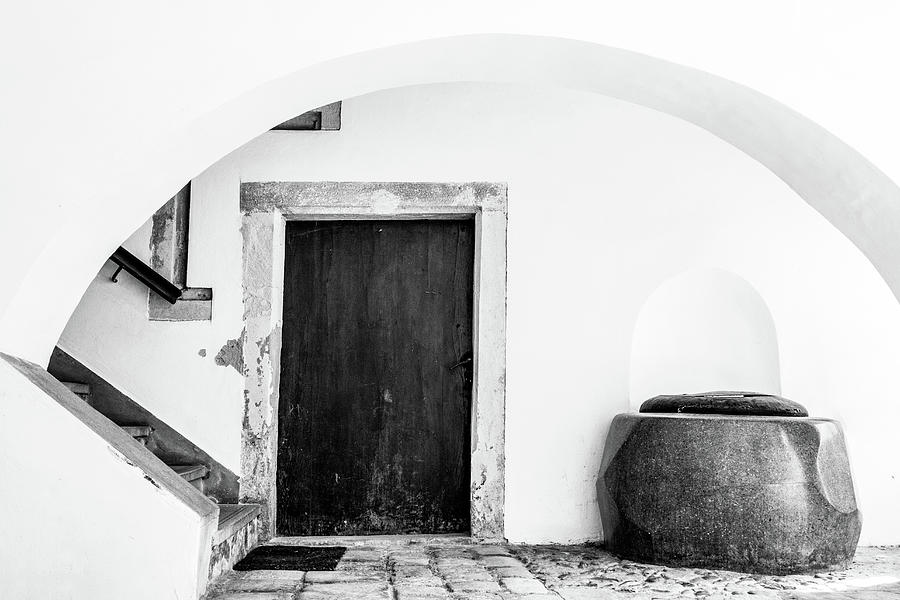 Medieval gateway with stairs, door and well Photograph by Viktor Wallon-Hars Medieval gateway with stairs, door and well Photograph by Viktor Wallon-Hars