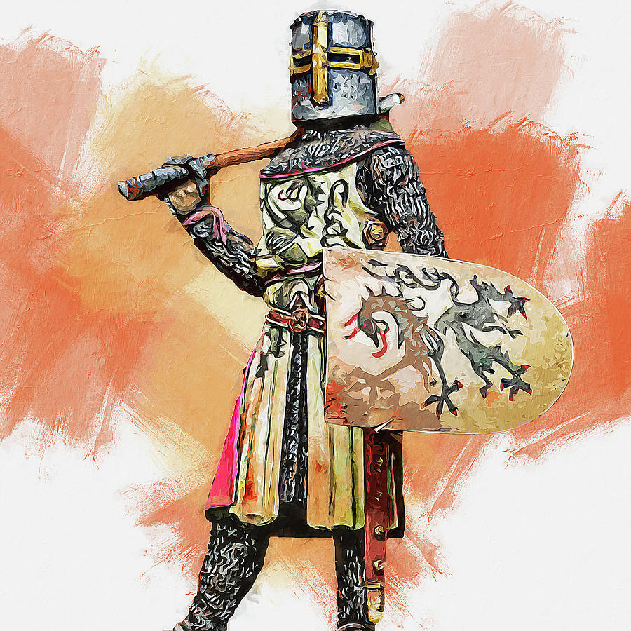 Medieval Infantryman - 06 Painting by AM FineArtPrints