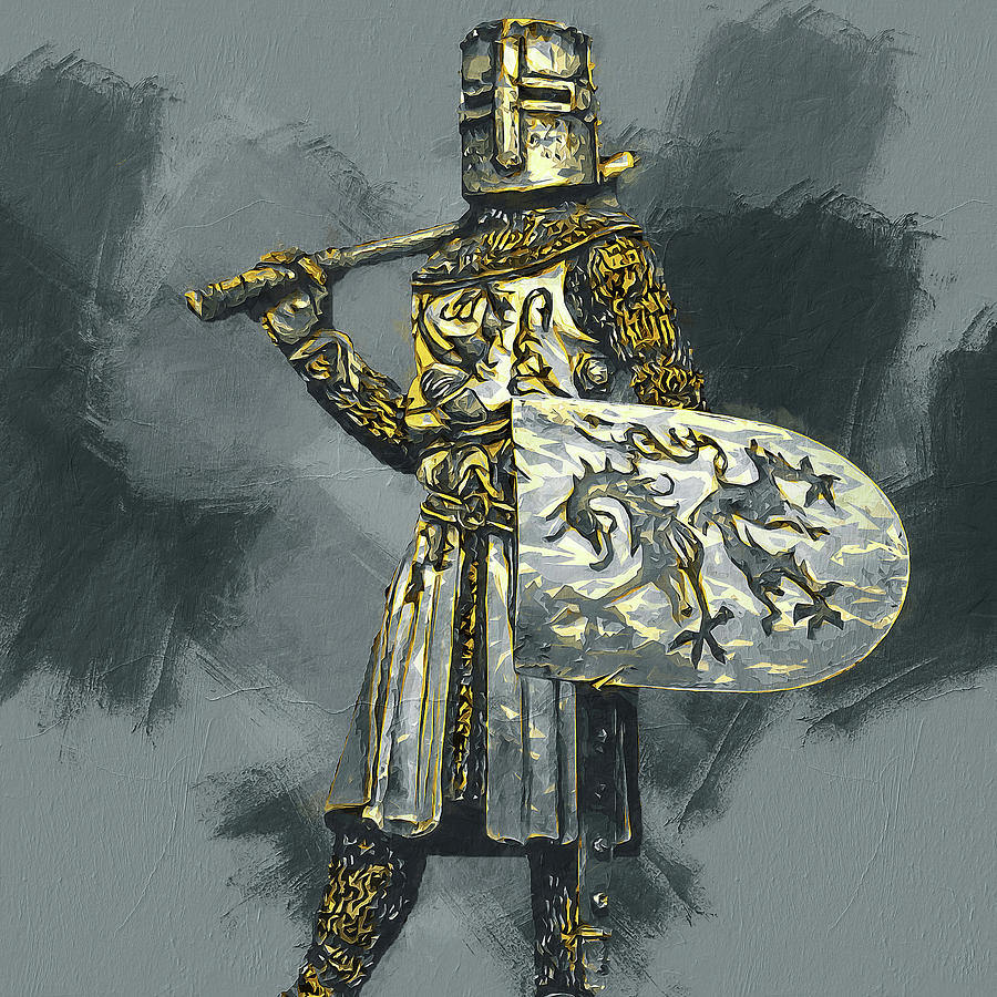 Medieval Infantryman - 07 Painting by AM FineArtPrints