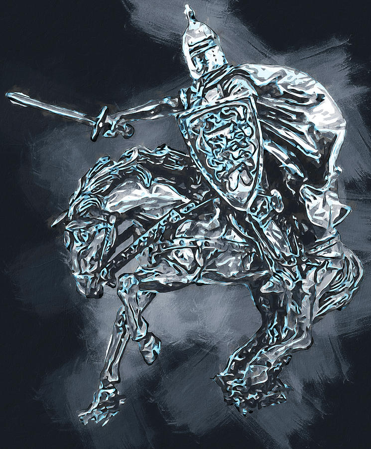 Medieval Knight - 11 Painting by AM FineArtPrints