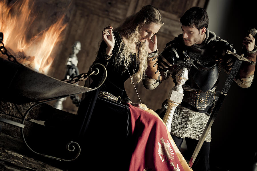 Medieval Knight And Lady Photograph by DianaHirsch