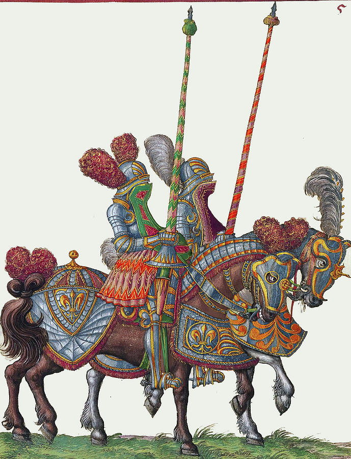 Medieval Knights on horsebac Photograph by Steve Estvanik