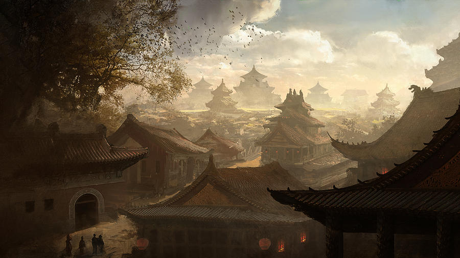 Medieval Nanjing Painting By Joseph Feely - Fine Art America