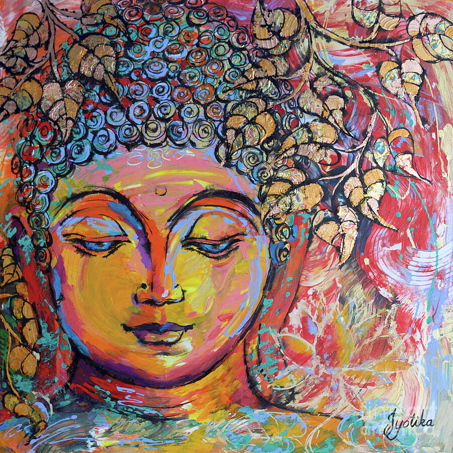Meditating Buddha  Painting by Jyotika Shroff