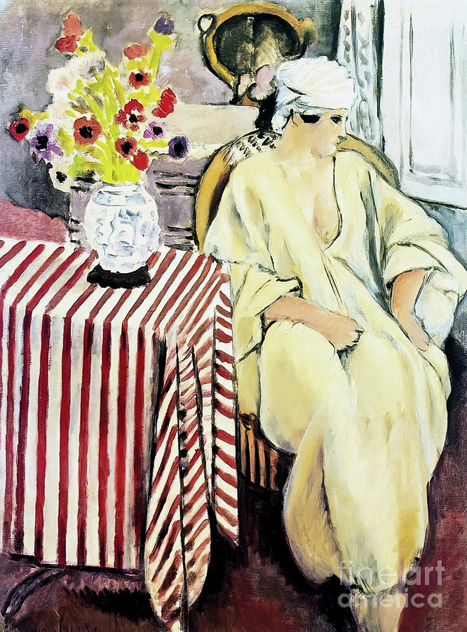 Meditation After the Bath by Henri Matisse 1920 Painting by Henri Matisse
