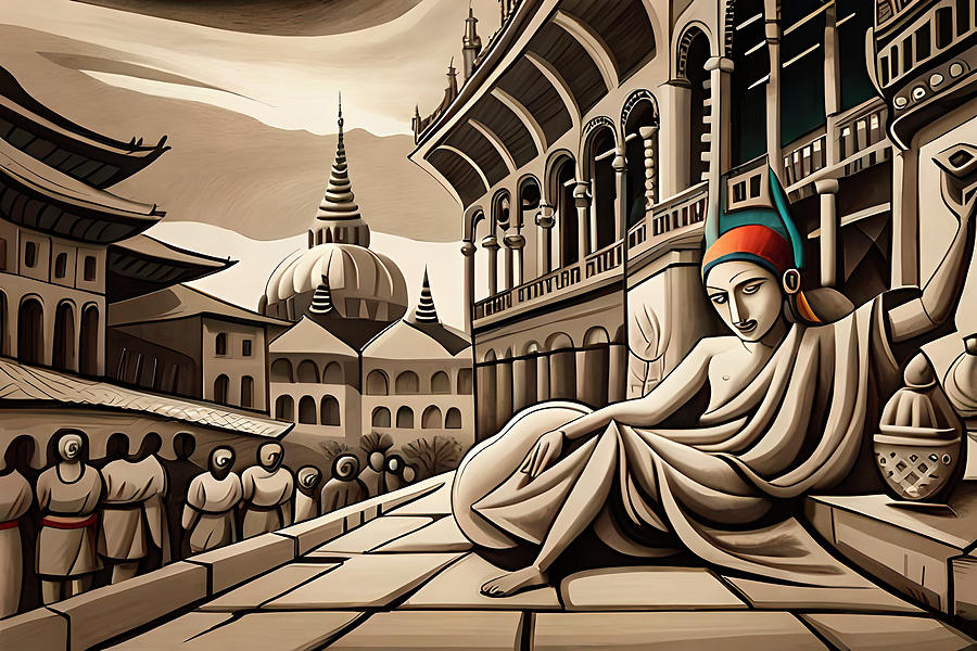Buddha Monk Digital Art - Meditation  by Gabriel Cusmir