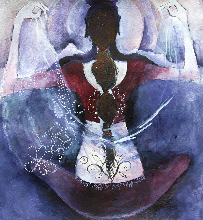 Meditation Painting by Maya Manolova