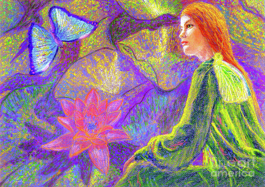  Meditation, Moment of Oneness Painting by Jane Small