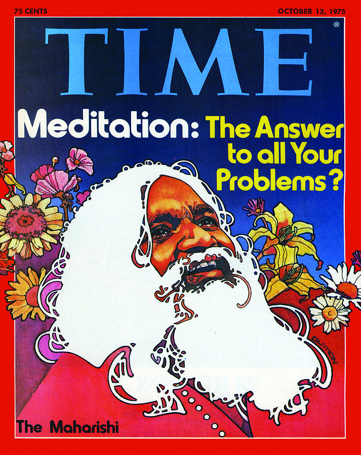 Meditation - The Answer to all Your Problems?  The Maharishi, Photograph by Time
