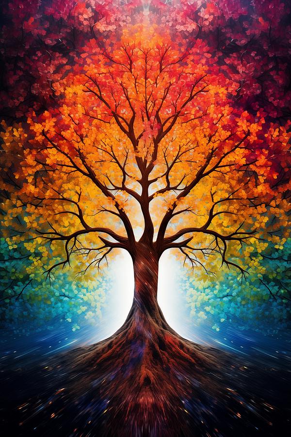 Meditation Tree Digital Art