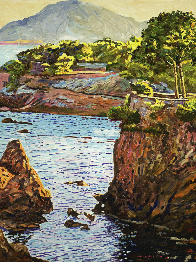 Mediterannean Coast Painting by David Lloyd Glover