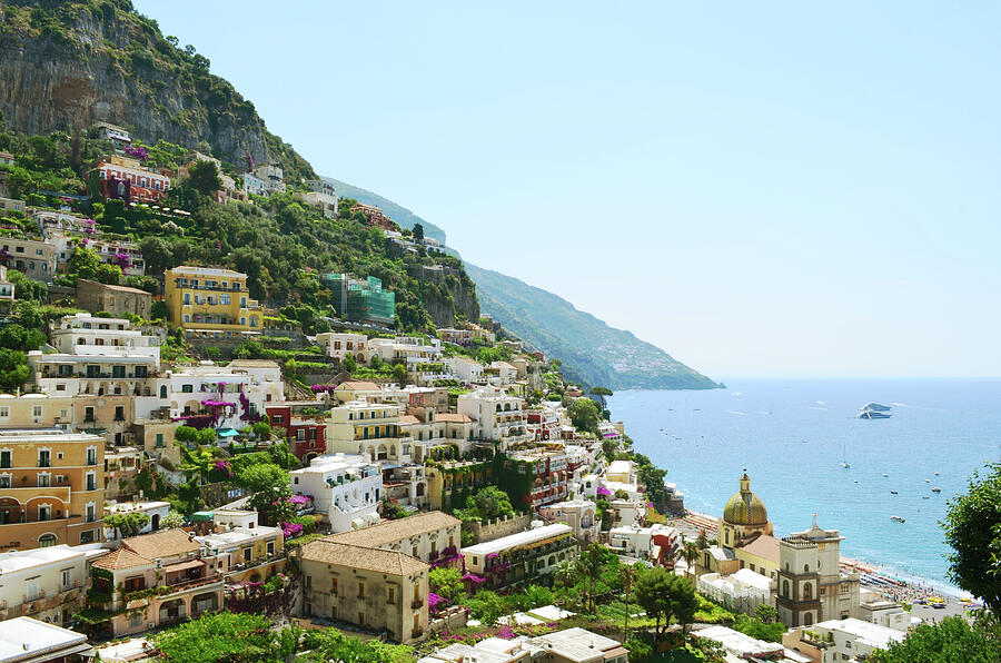 Mediterranean aesthetic summer in Positano, Amalfi Coast, Italy ...