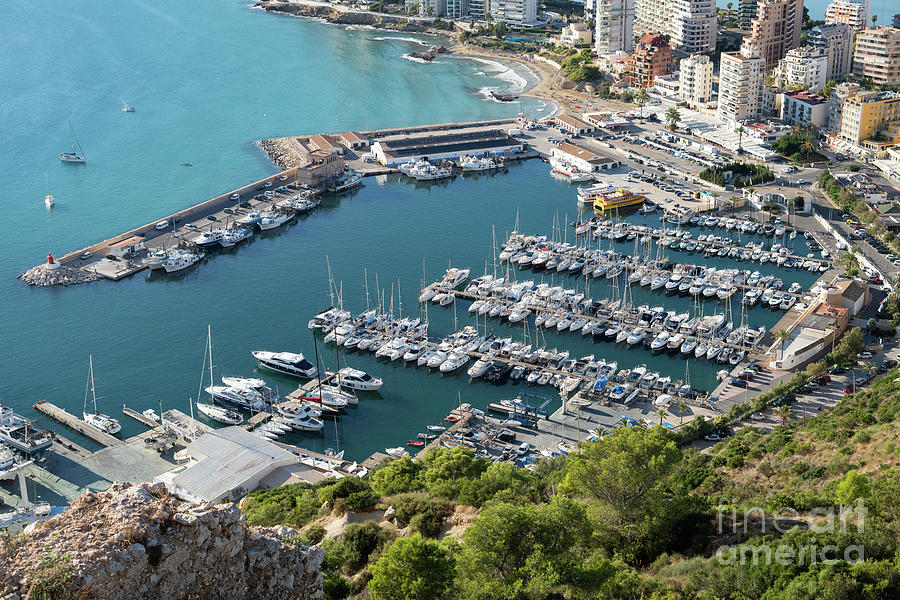 Mediterranean coast and port in Calpe 4 Photograph by Adriana Mueller