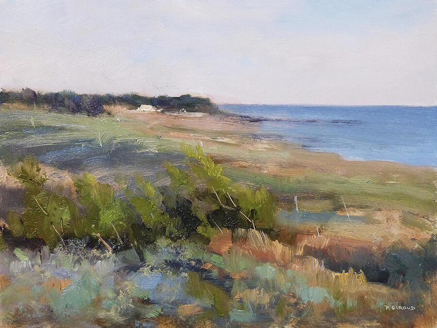 Landscape Painting - Mediterranean Coast by Pascal Giroud