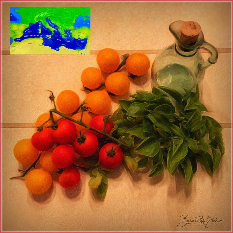 Mediterranean Living - Photo Painting Photograph by Barbara Zahno
