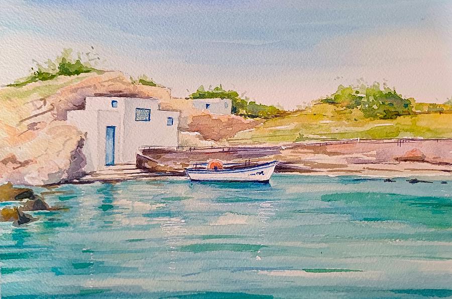 Mediterranean Sea Painting by Carolina Prieto Moreno