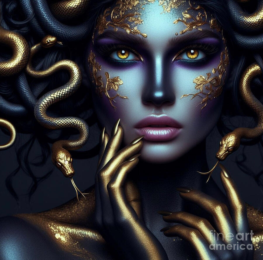 Medusa 6 Digital Art by Bob Christopher