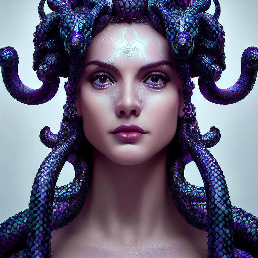 Medusa Digital Art by Fallen One - Fine Art America