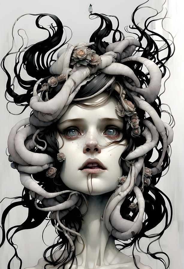 Medusa Digital Art by Frederic Racaud - Fine Art America