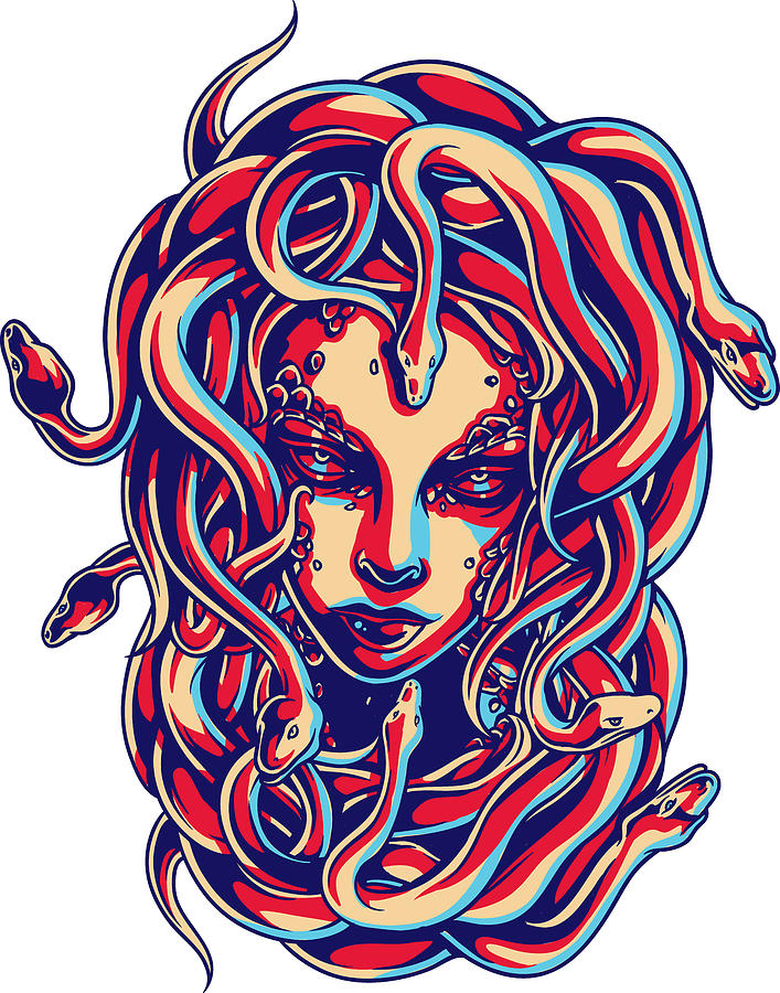 Medusa Digital Art by Jacob Zelazny