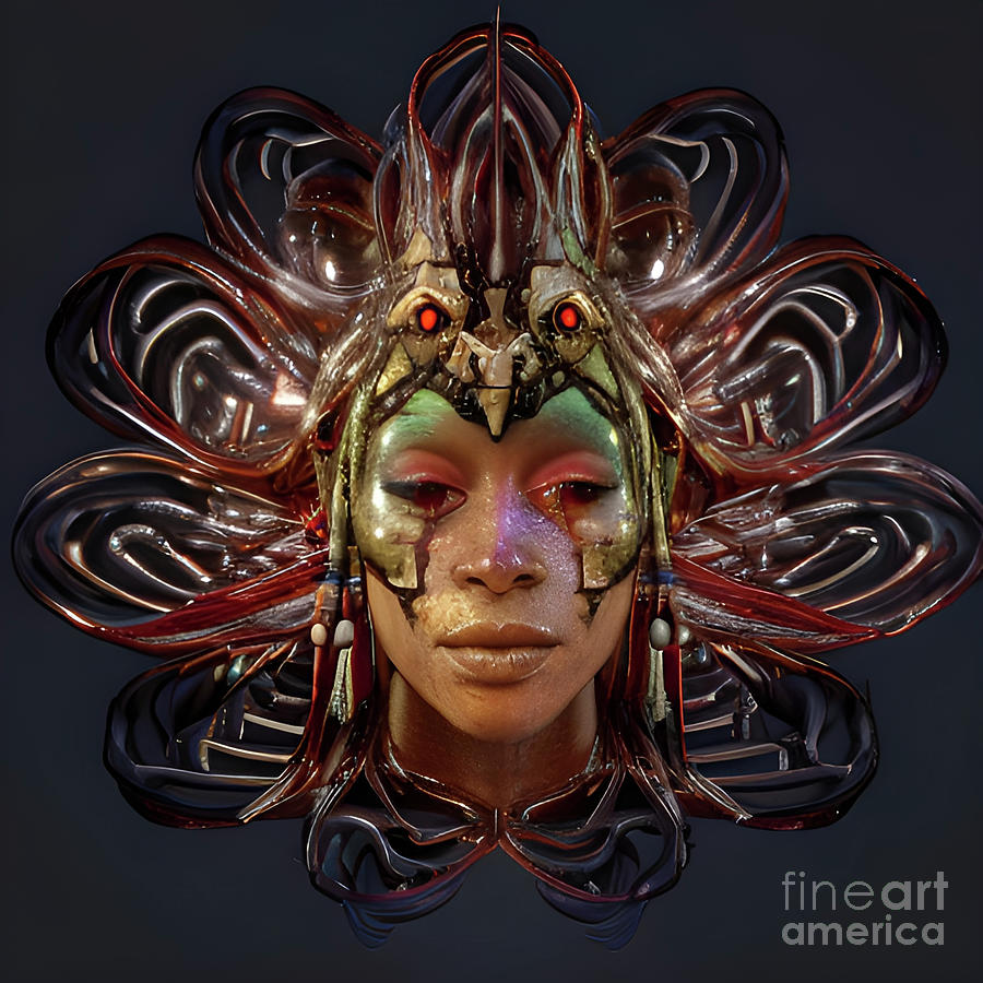 Medusa Digital Art by Michael Canteen