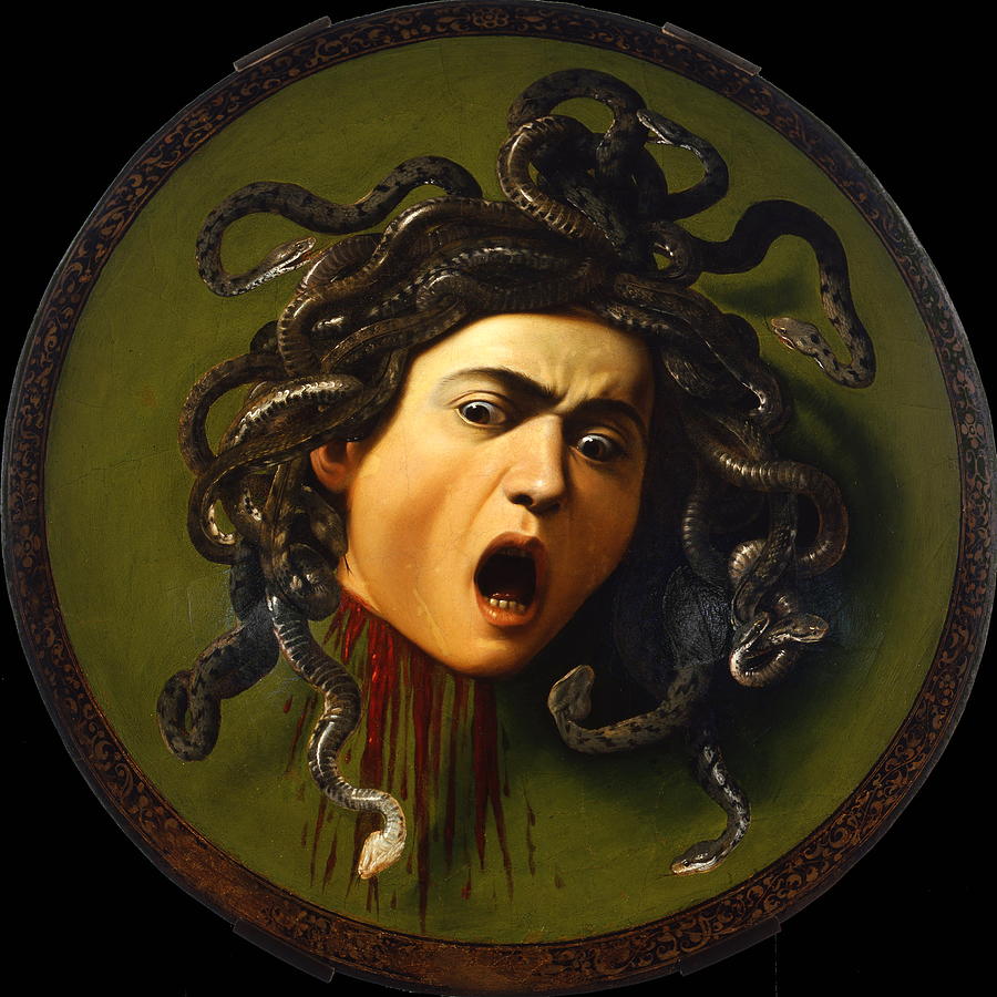 Medusa Painting By Caravaggio Drawing
