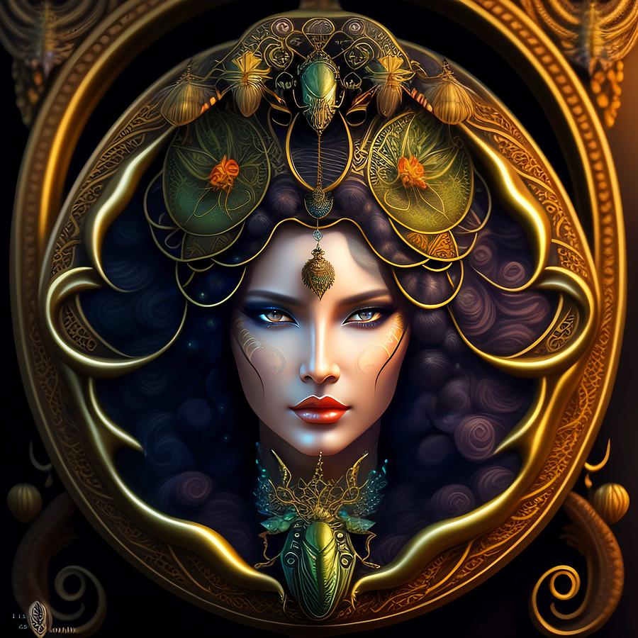 Medusa Woman #17 Digital Art by Splendid Art Prints - Fine Art America