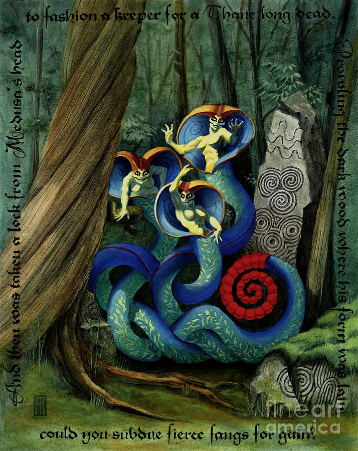 Medusas Locks Painting by Melissa A Benson