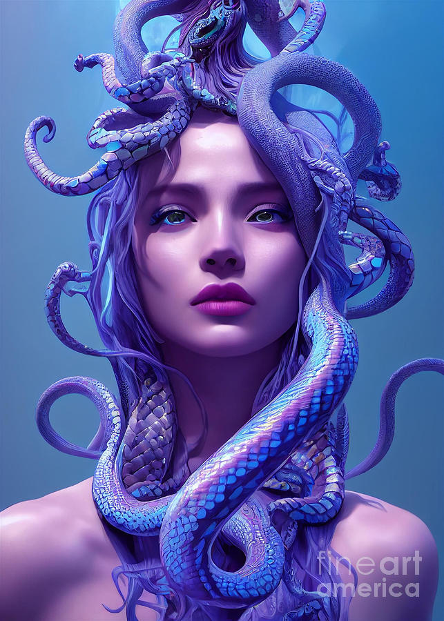 Medusa's Transformation Digital Art by Jo Weth - Fine Art America