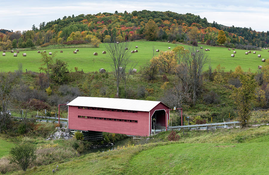 Meech Creek Valley Covered Bridge Photograph by Michael Russell
