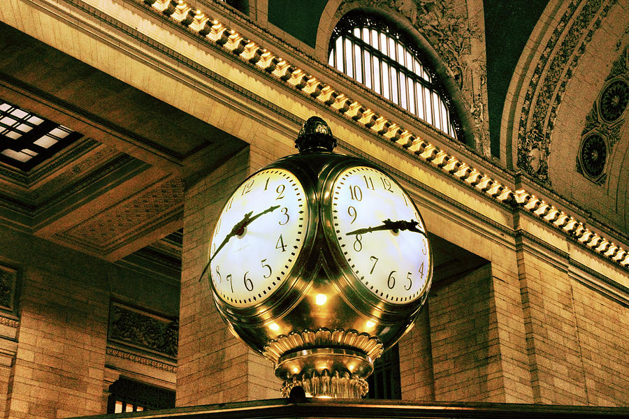 Train Photograph - Meet Me Under the Clock by Jessica Jenney