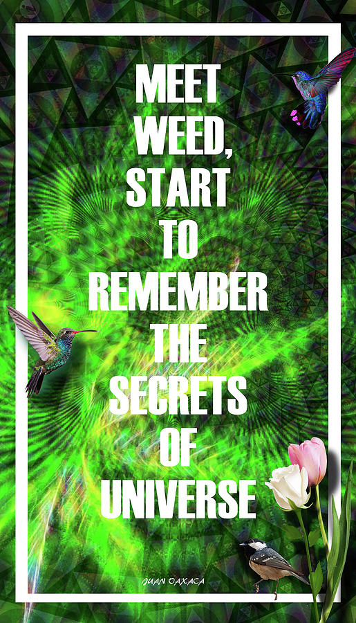 Meet Weed, Start To Remember Who You Are Digital Art by J U A N - O A X A C A