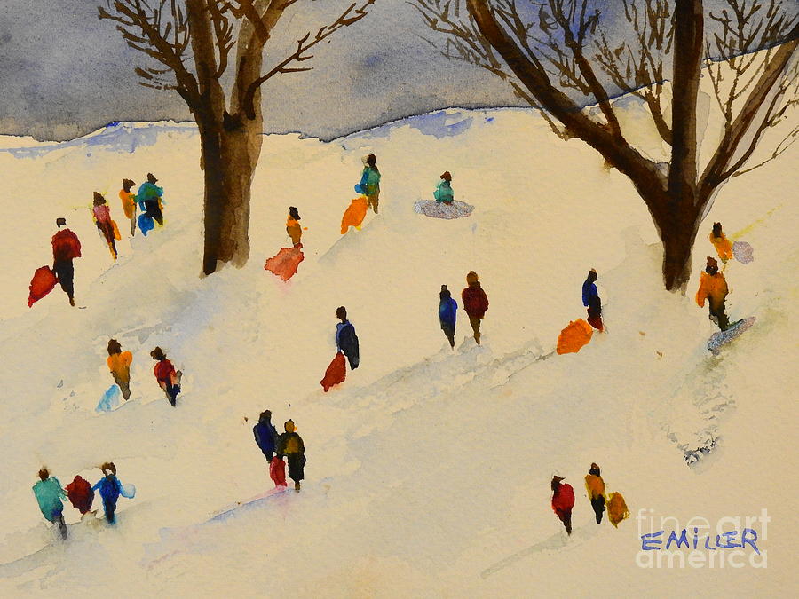 Meet You at the Hill  Painting by Eunice Miller