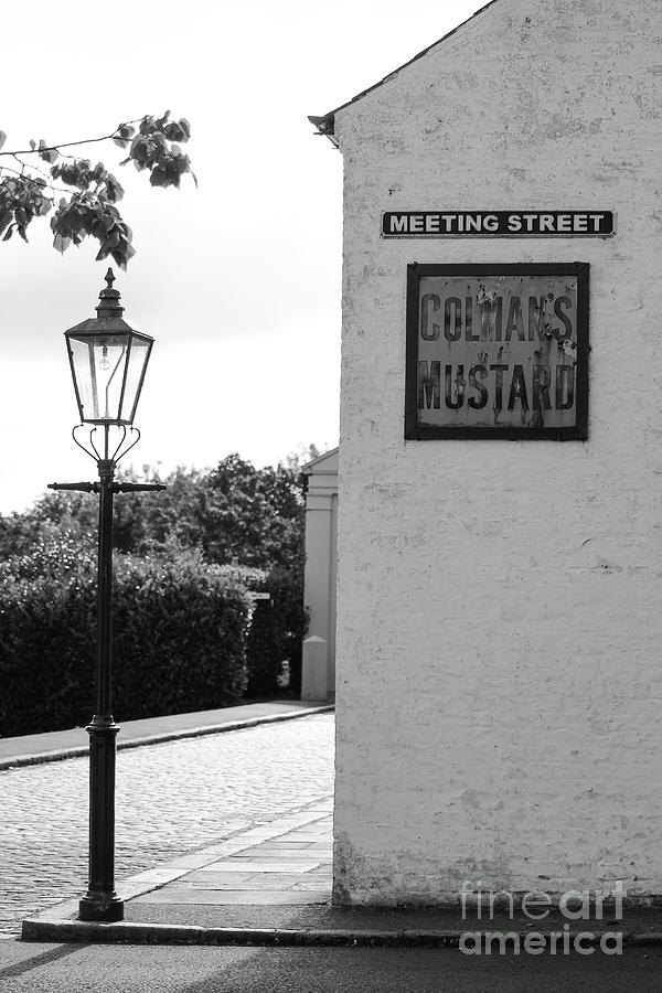 Meeting Street bw Vertical Photograph by Eddie Barron