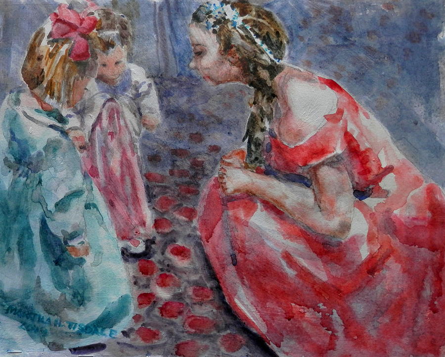 Meeting the Princess Painting by Martha Tisdale