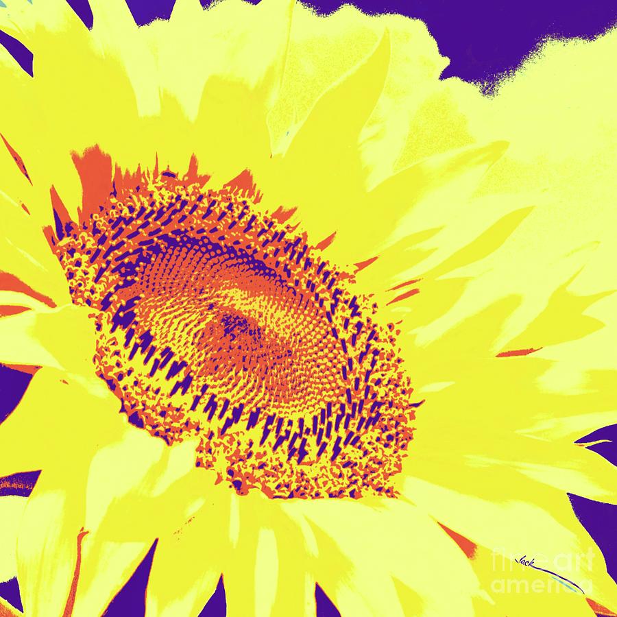 Mega Sunflower Painting by Jack Bunds