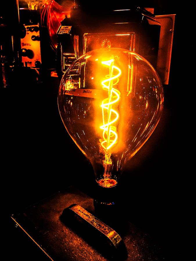 Light Bulb Photograph - Mega Watt by Sage Photography Light Bulb Photograph - Mega Watt by Sage Photography