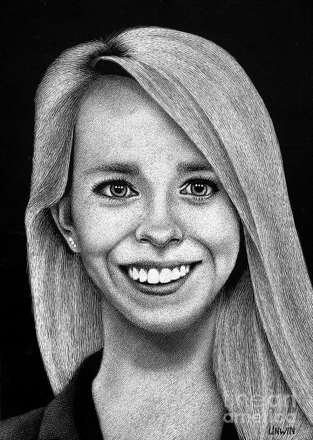 Megan Drawing by Sheryl Unwin - Fine Art America